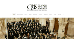 Desktop Screenshot of chicagomastersingers.org